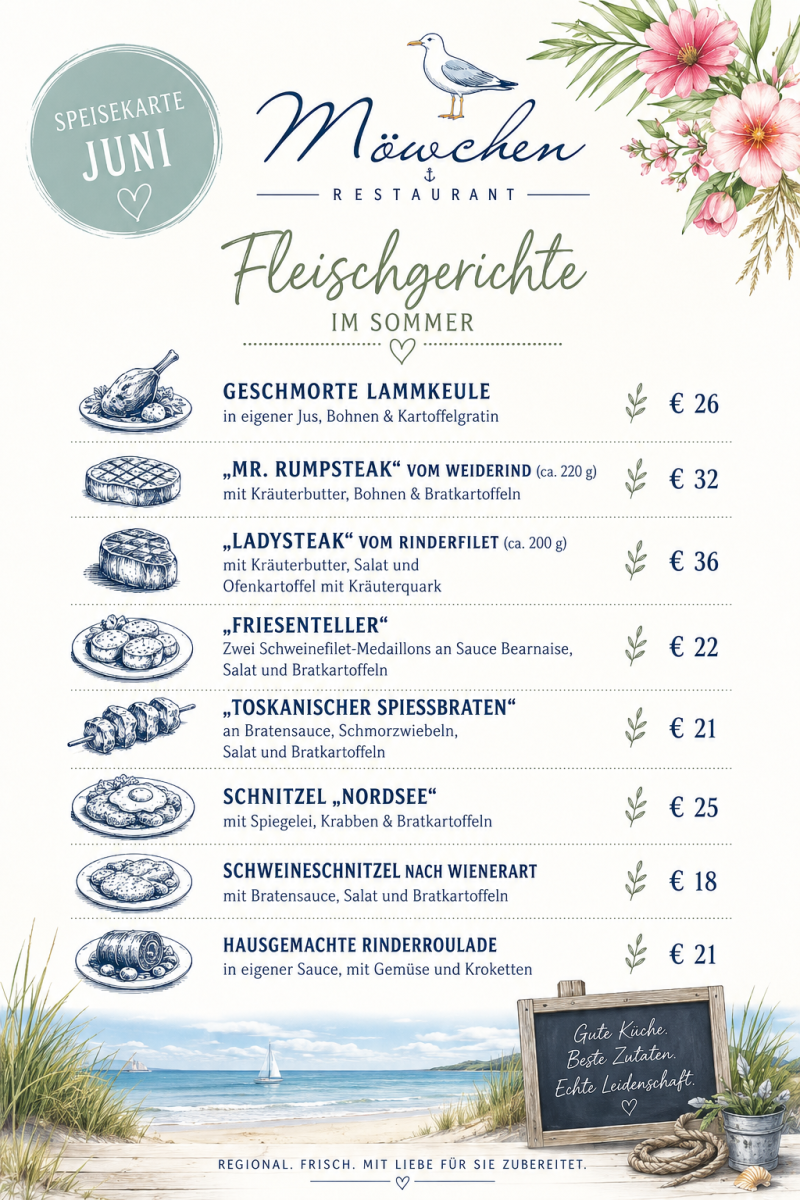 Sommerkarte Fleisch